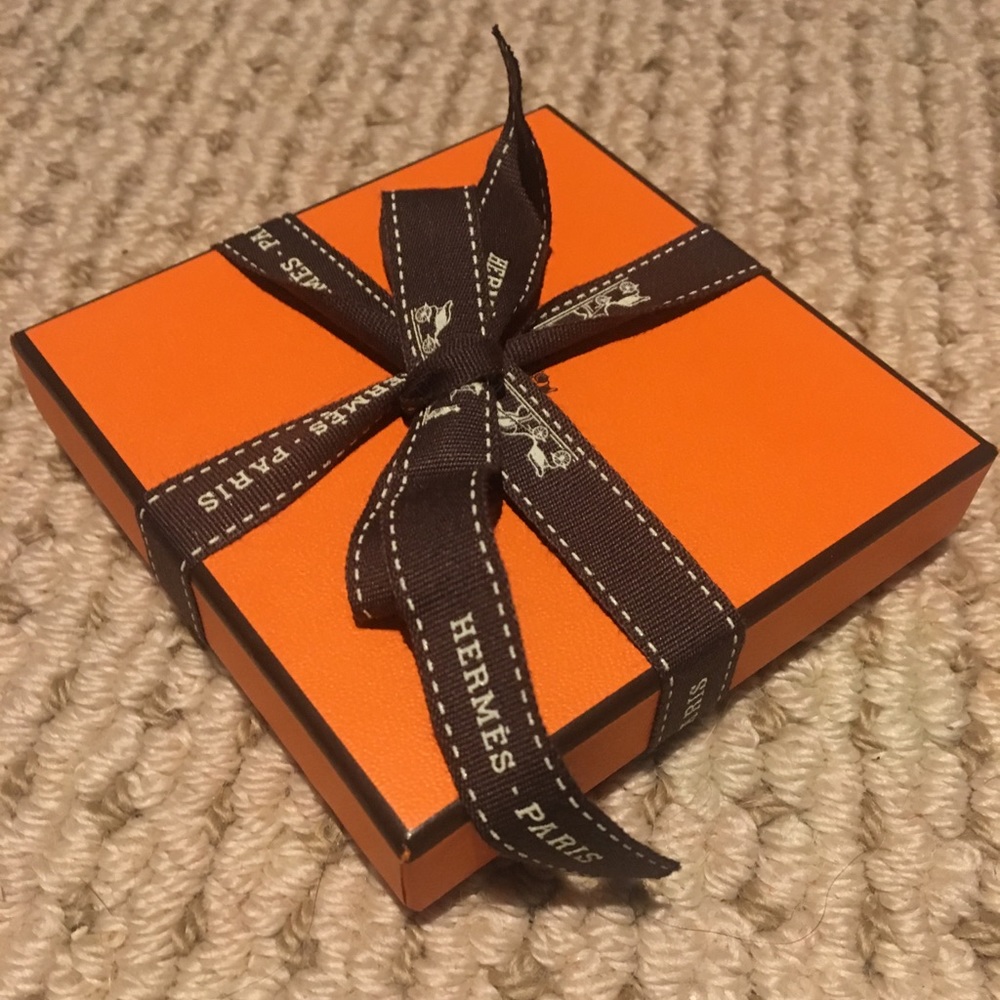 Hermes box and ribbon